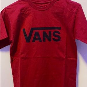 Red Vans Tee shirt small for men